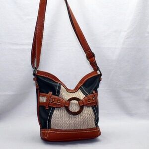 B.O.C Born of Concept Nayarit Straw Crossbody Purse